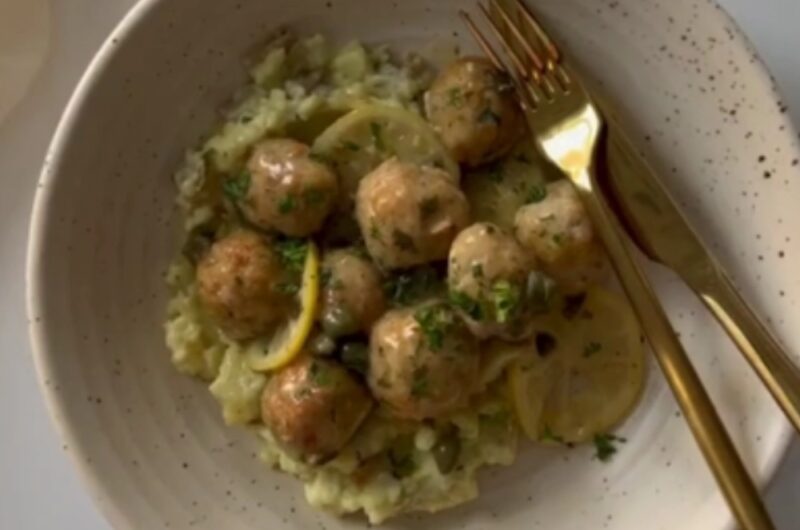 Giada Chicken Piccata Meatballs