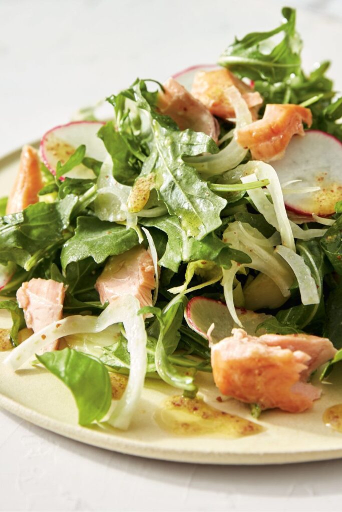 Giada Broiled Salmon and Fennel Salad