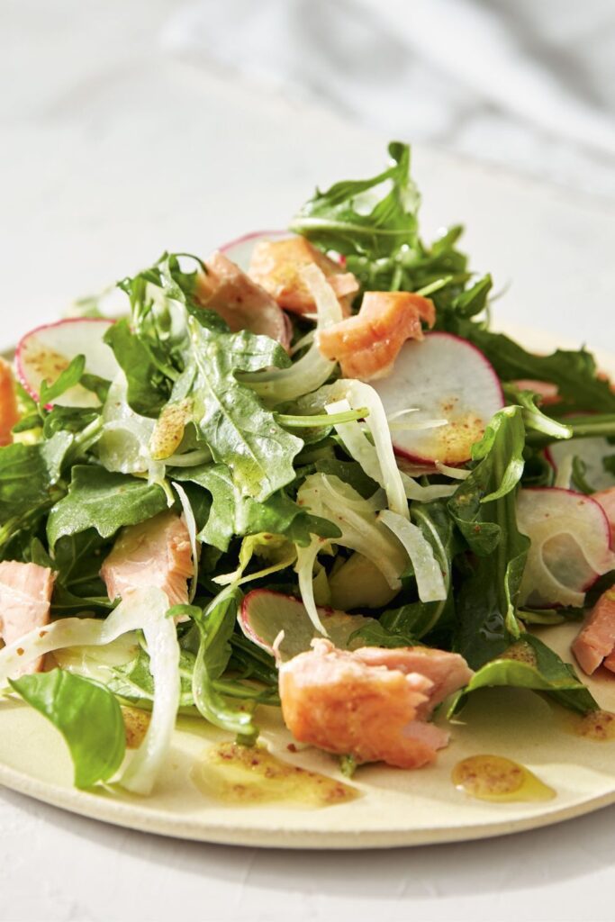 Giada Broiled Salmon and Fennel Salad