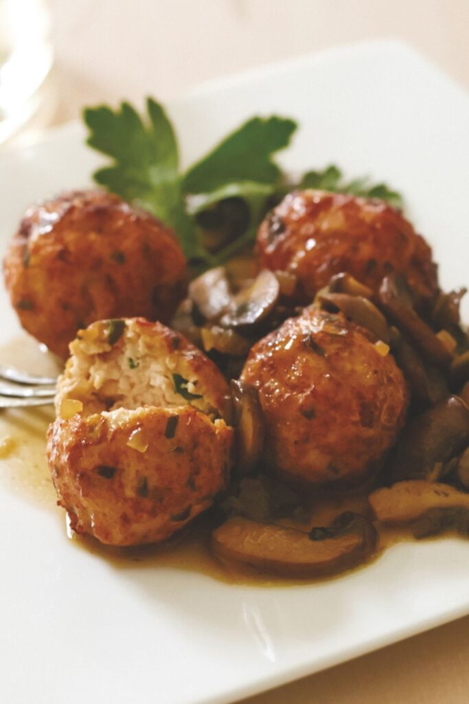 Giada Chicken Marsala Meatballs