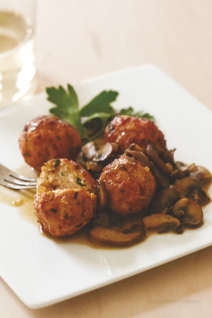 Giada Chicken Marsala Meatballs