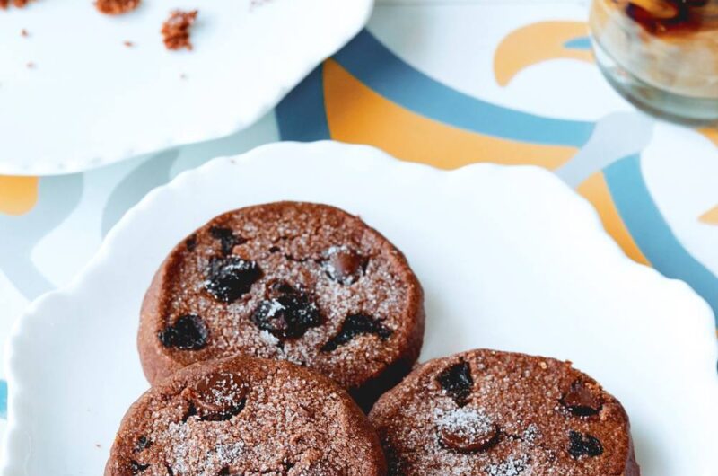 Giada Chocolate Cherry Shortbread Cookies