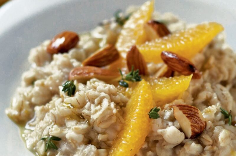 Giada Oatmeal With Olive Oil and Oranges