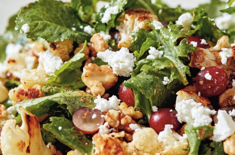 Giada Roasted Cauliflower and Baby Kale Salad