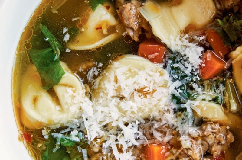 Giada Spicy Sausage and Escarole Soup