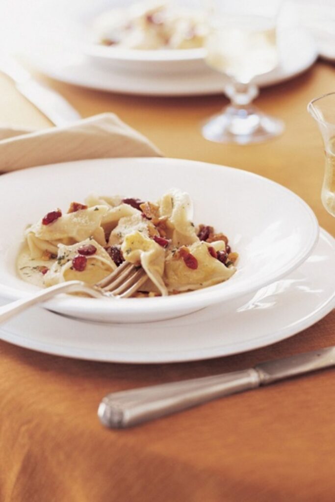 Giada Butternut Squash Tortelloni With Cranberry Walnut Sauce