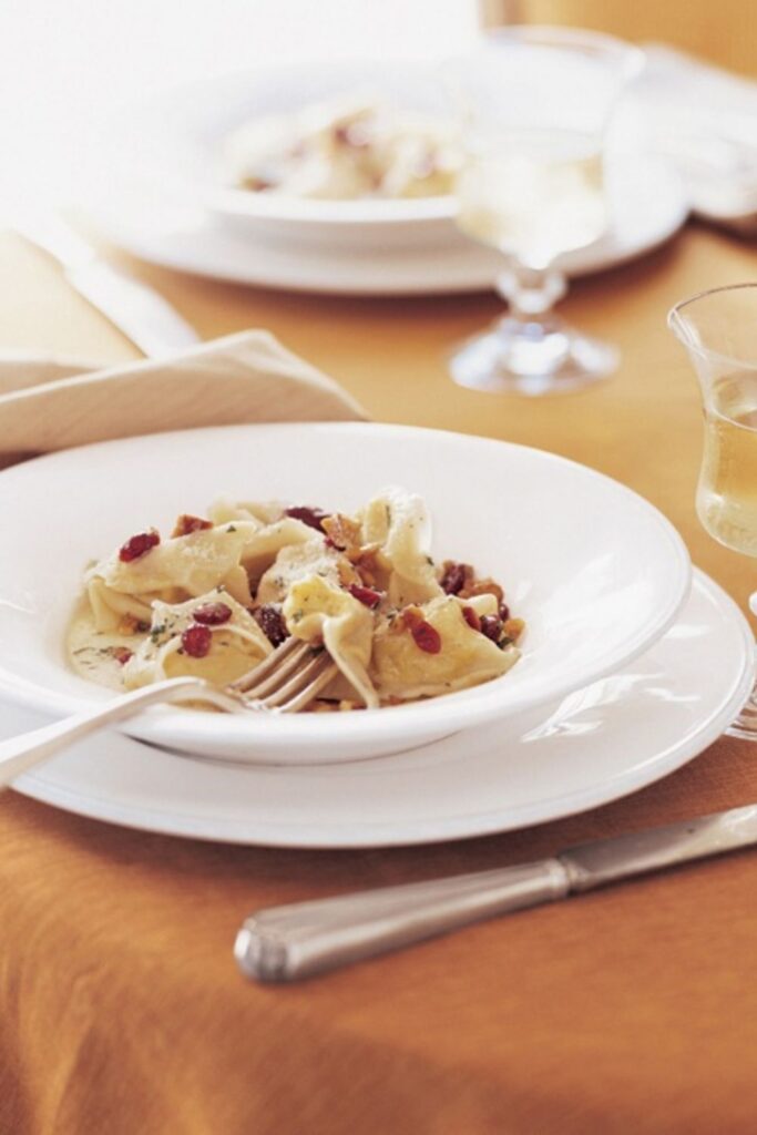 Giada Butternut Squash Tortelloni With Cranberry Walnut Sauce