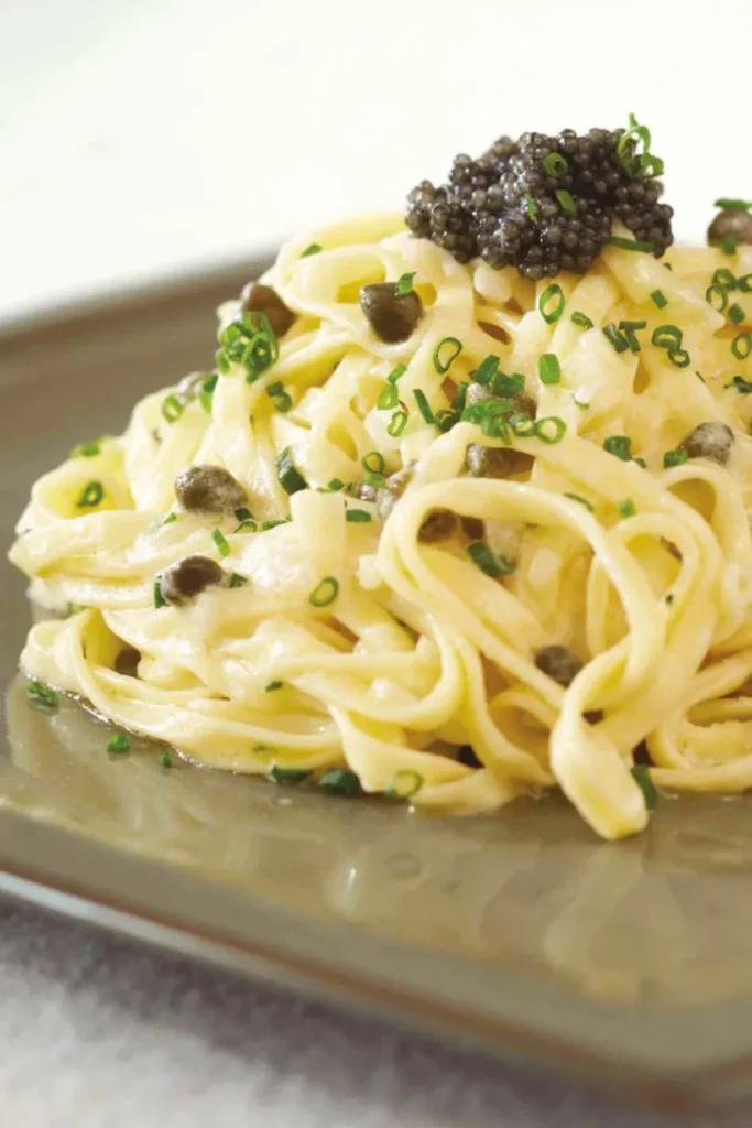 Giada Champagne and Caviar Linguine