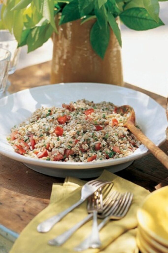 Giada Farro Salad With Tomatoes and Herbs