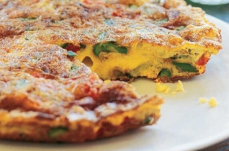 Giada Frittata With Asparagus, Tomato, and Fontina Cheese