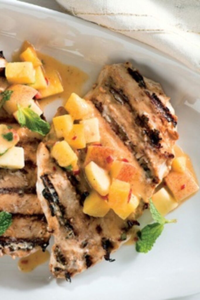 Giada Grilled Chicken Cutlets With Fresh Apple-mango Chutney