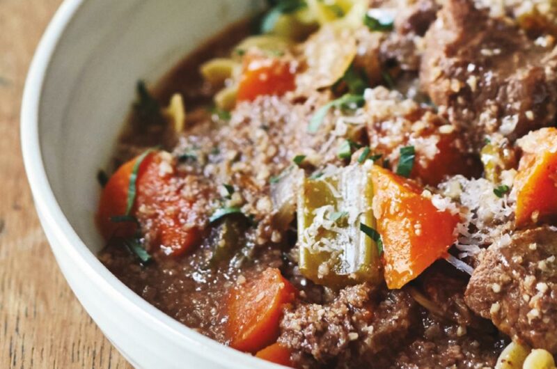 Giada Hazelnut Beef with Noodles