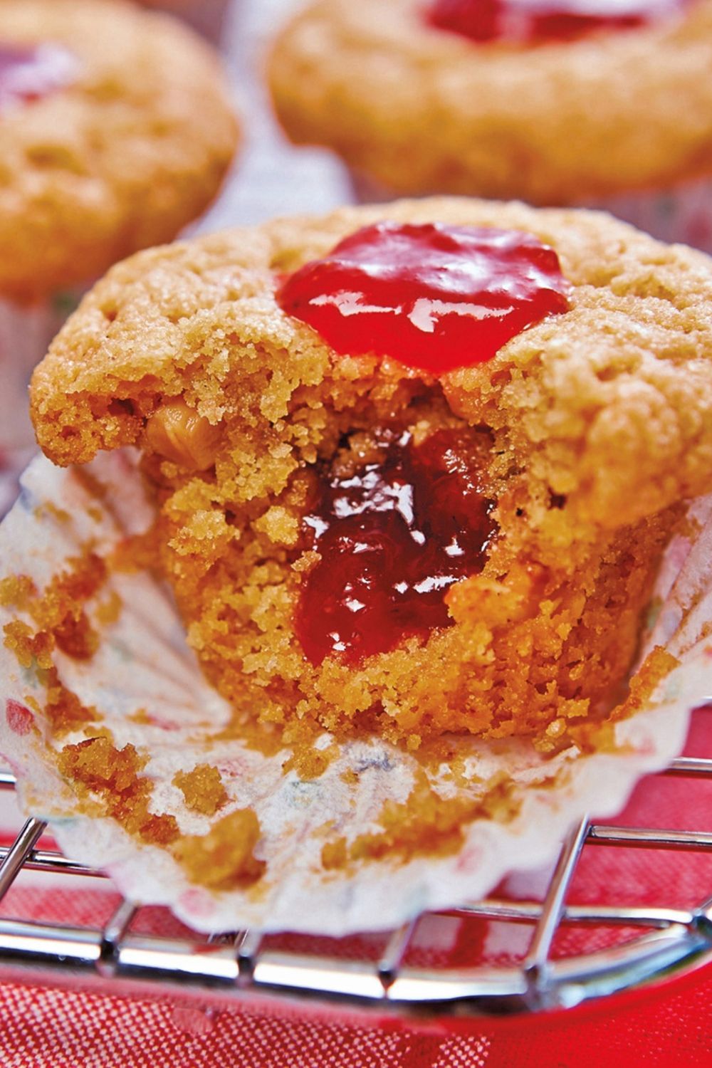 Giada Mini Almond Butter and Strawberry Muffins