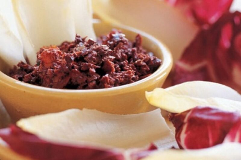 Giada Olive and Sun-dried Tomato Tapenade With Endive Leaves