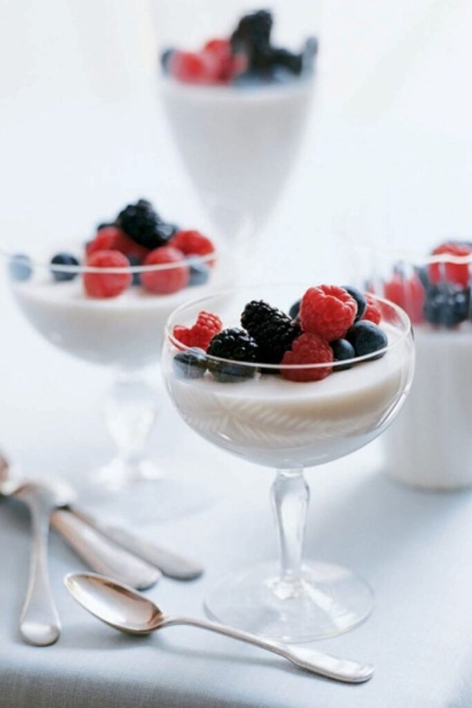 Giada Panna Cotta With Fresh Berries