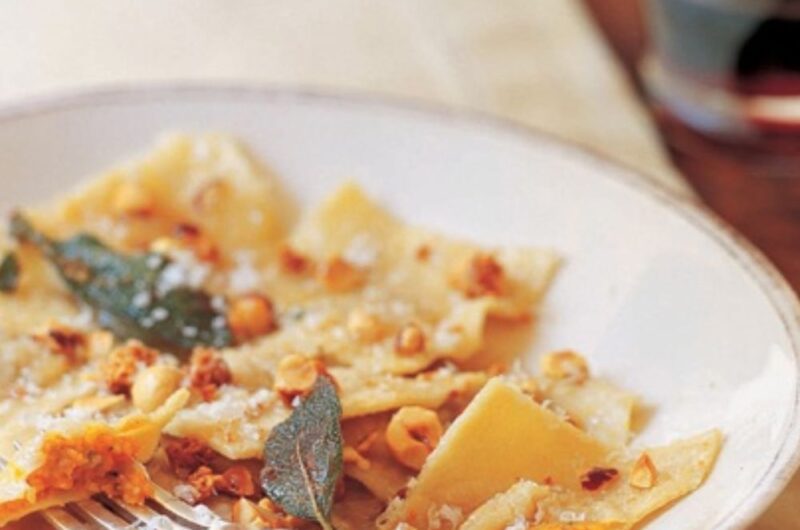 Giada Pumpkin Ravioli With Sage and Toasted Hazelnuts