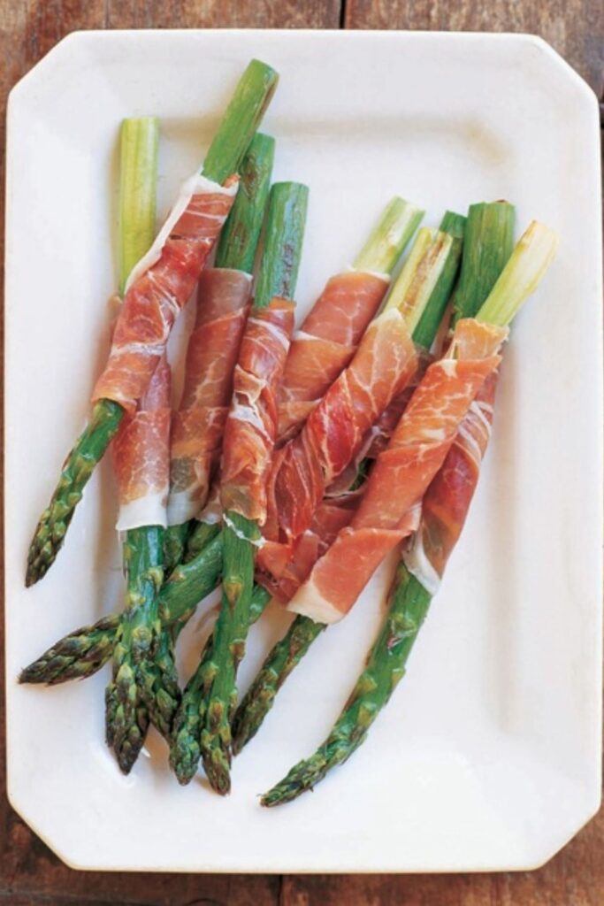 Giada Roasted Asparagus Wrapped in Prosciutto