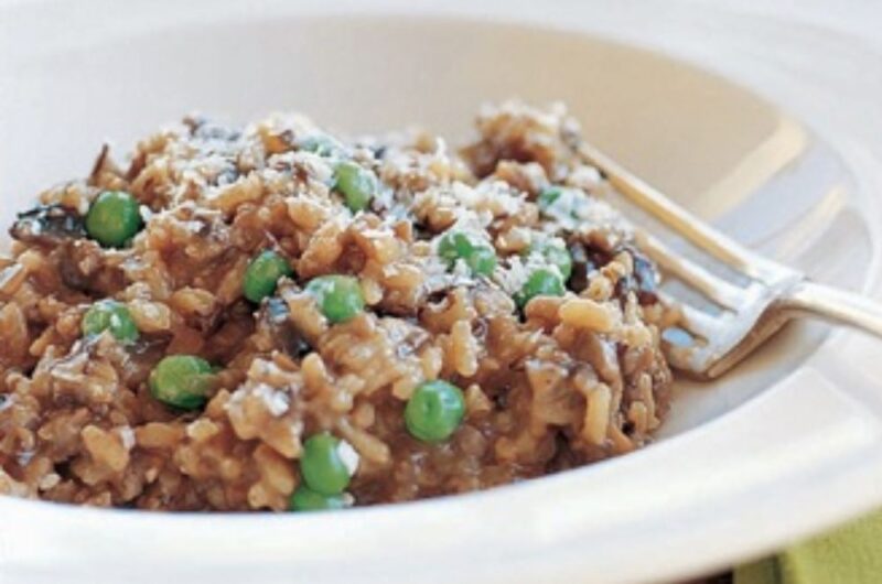 Giada Wild Mushroom Risotto With Peas