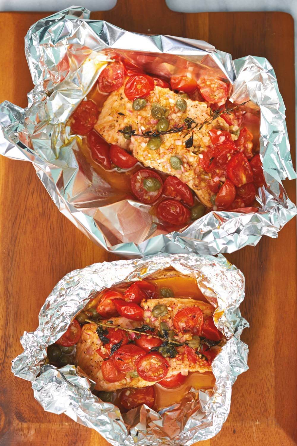 Giada Campfire Salmon in Packets