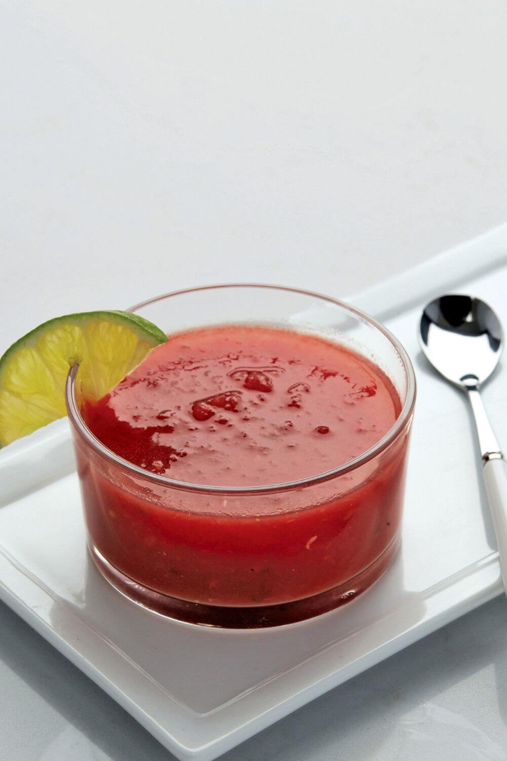 Giada Chilled Watermelon-Basil Gazpacho