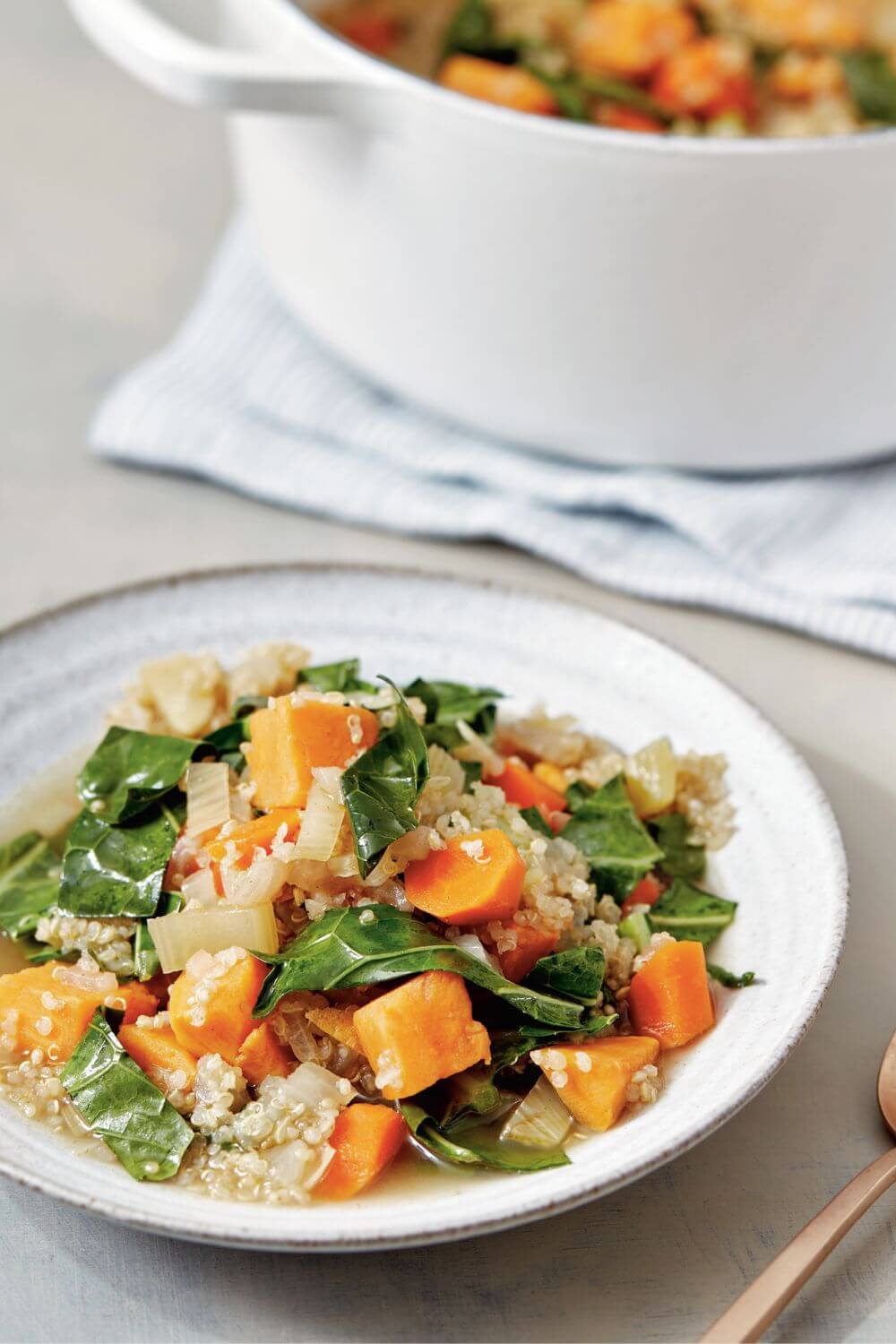 Giada Quinoa and Sweet Potato Stew-ish