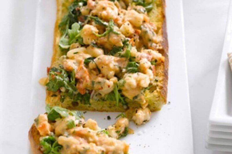 Giada Toasted Ciabatta With Shrimp, Tarragon, and Arugula