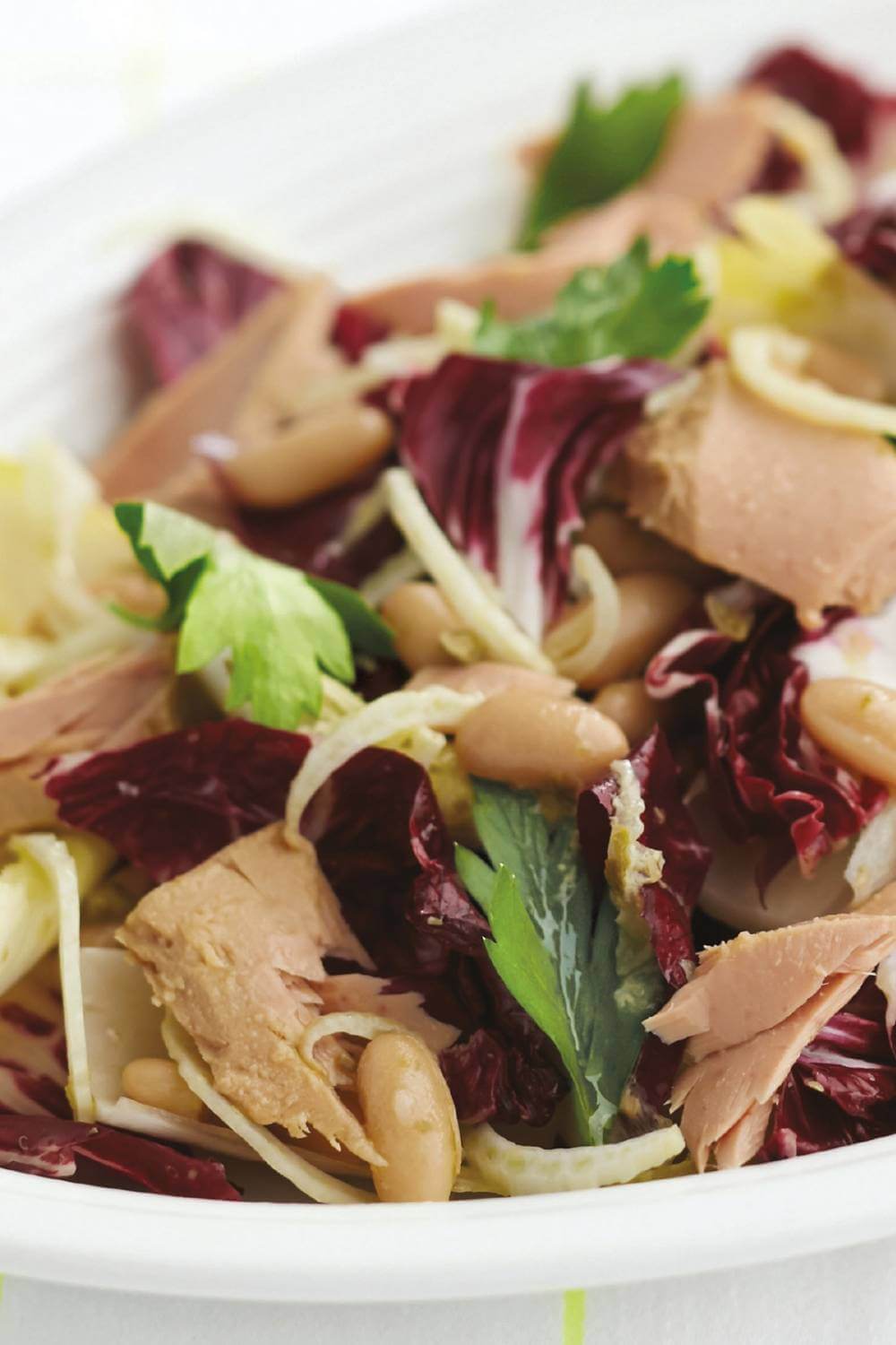 Giada Tuna, White Bean, and Bitter Greens Salad