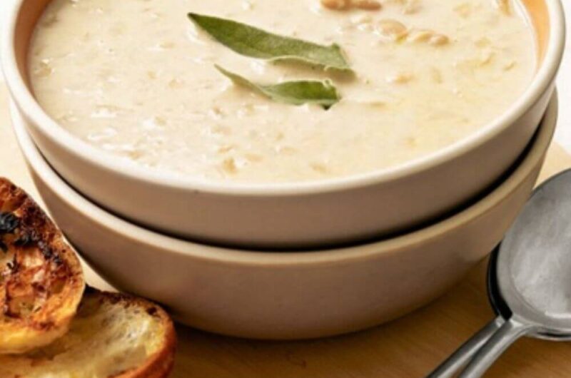 Giada Tuscan White Bean and Garlic Soup