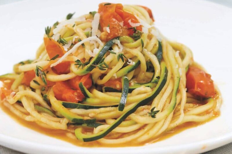 Giada Zucchini Spaghetti with Sun Gold Tomato Sauce