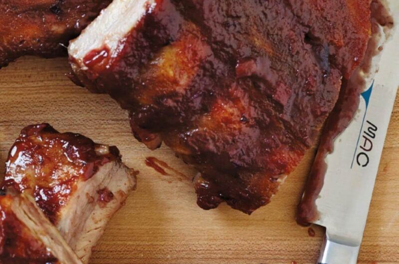 Giada Baby Back Ribs with Spicy Plum BBQ Sauce