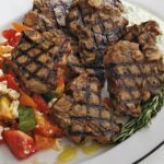 Giada Lamb Chops with Tomato and Feta Salad