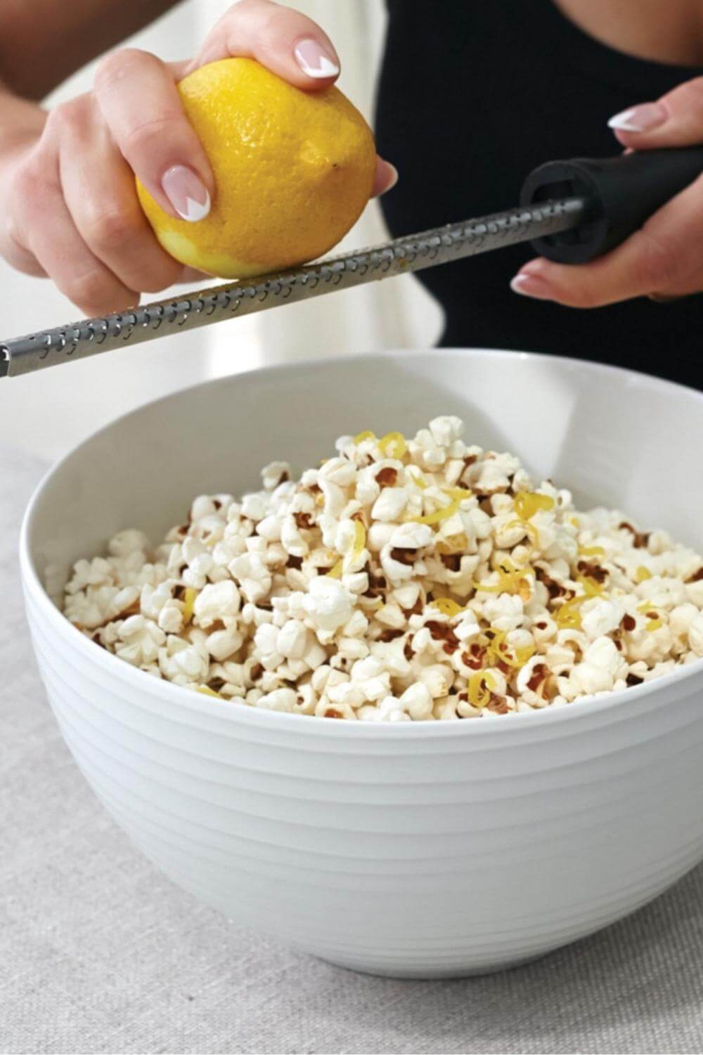 Giada Lemon Popcorn with a Kick