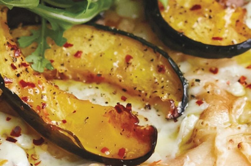 Giada Roasted Acorn Squash and Gorgonzola Pizza