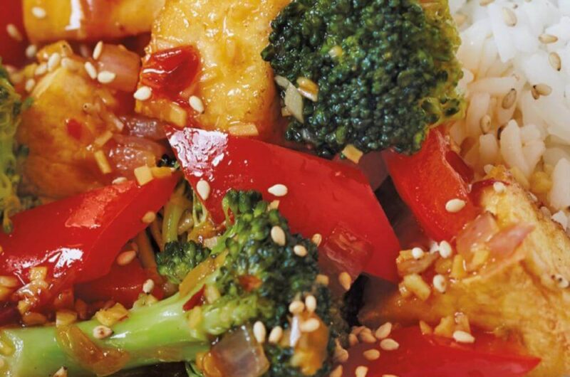 Giada Tofu with Broccoli and Sweet Chile Glaze