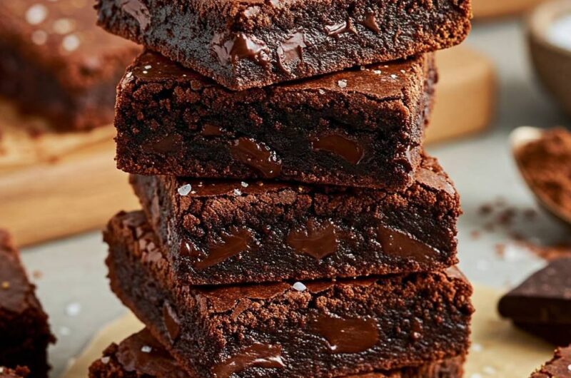 Giada salted dark chocolate chunk brownies