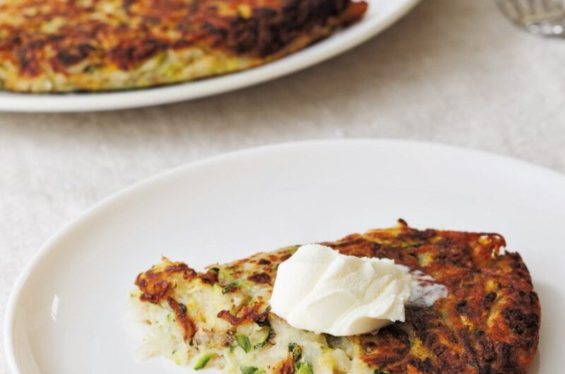 Giada Crispy Zucchini and Potato Pancake