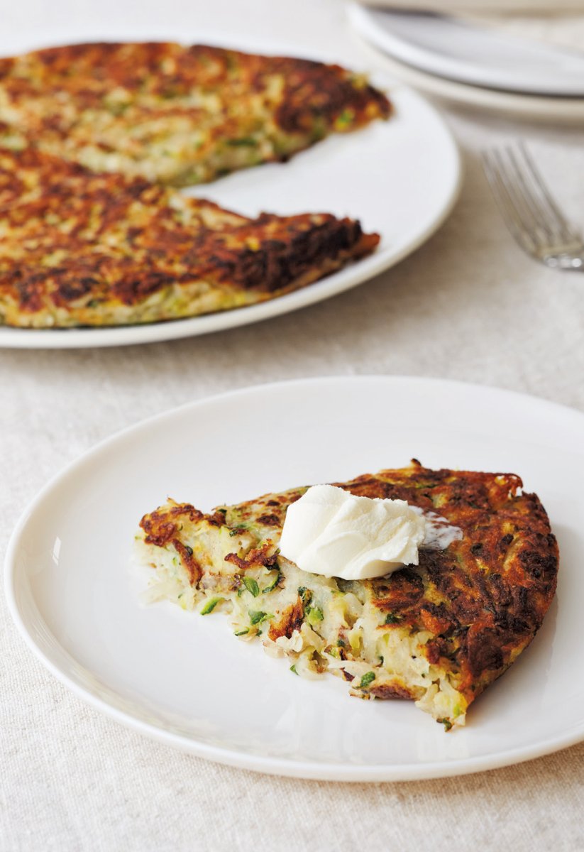 Giada Crispy Zucchini and Potato Pancake