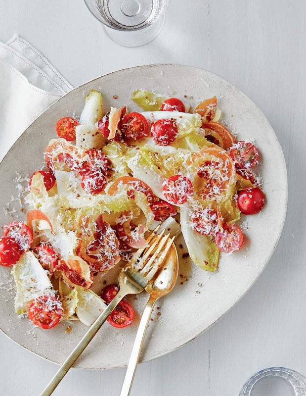 Giada Endive, Pancetta, And Tomato Salad