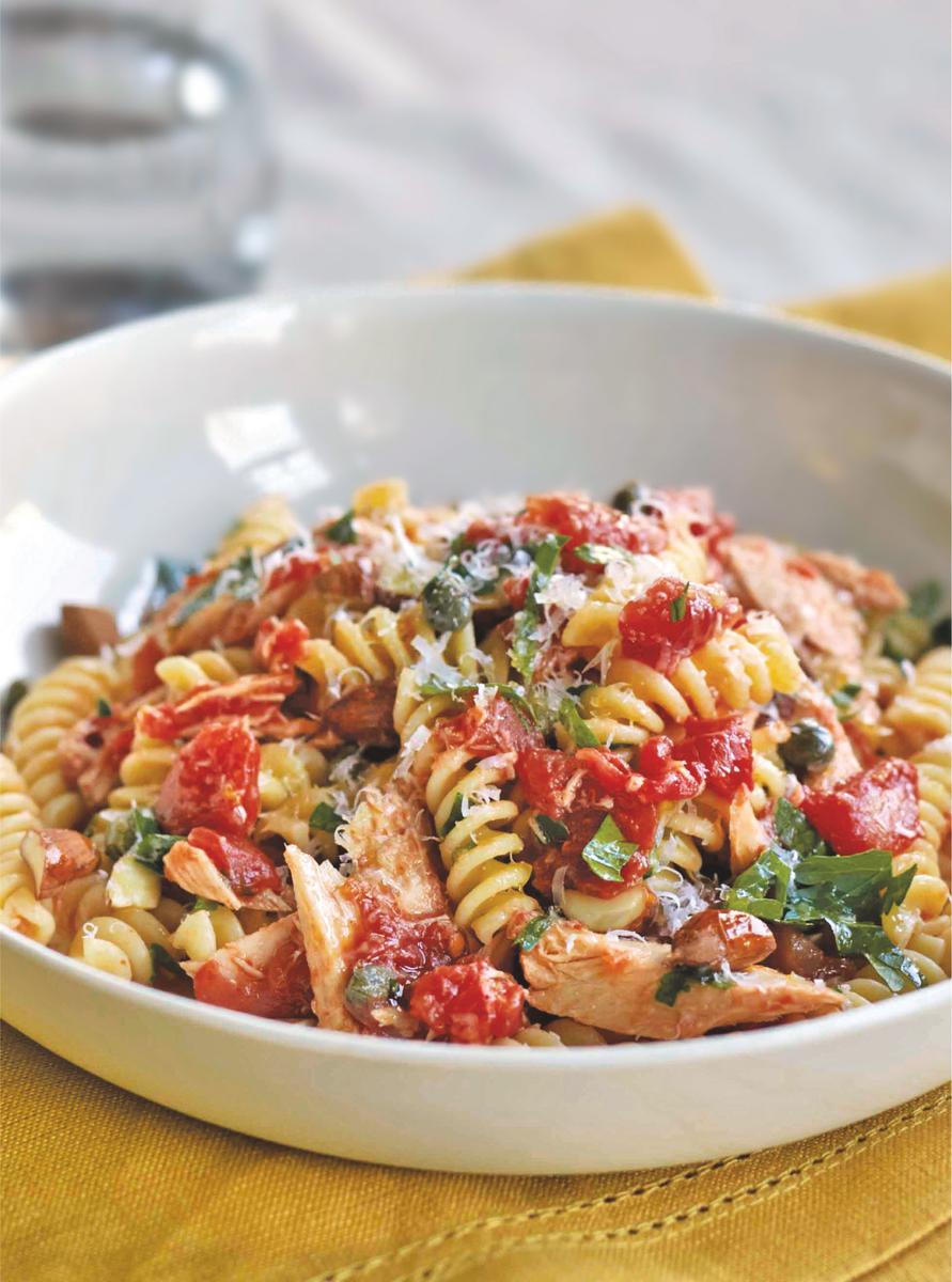 Giada Fusilli with Tuna, Capers, and Almonds