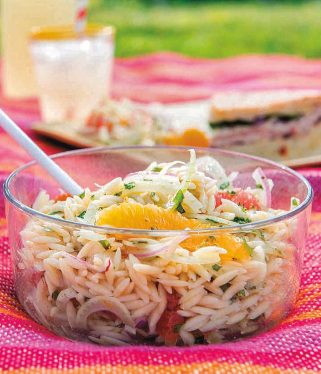 Giada Orzo Salad with Fresh Citrus and Red Onion