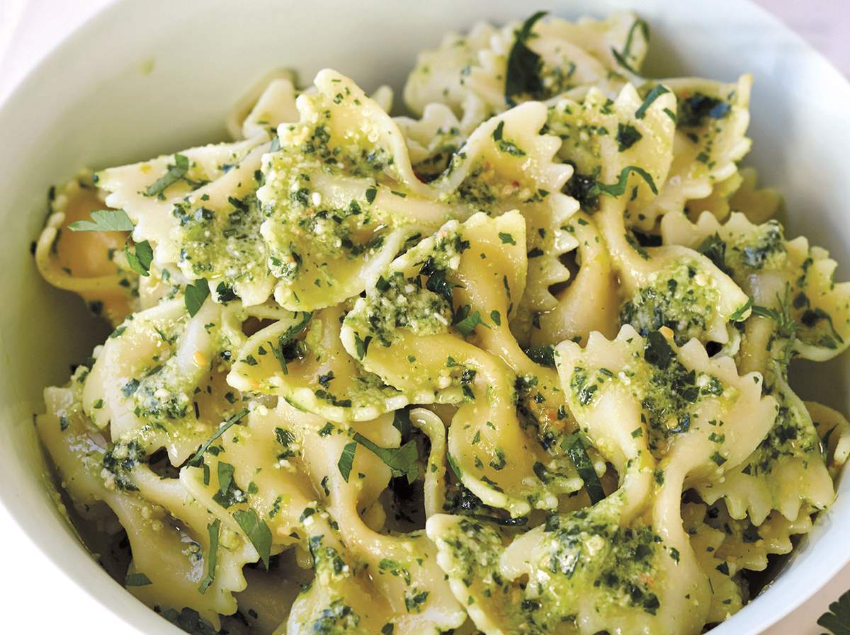 Giada Parsley-Lemon Pesto with Farfalle