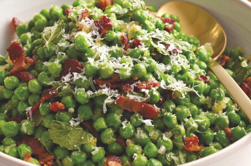 Giada Peas, Pancetta, and Prosecco