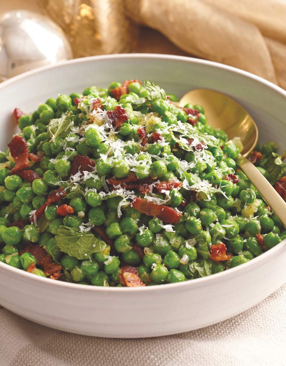 Giada Peas, Pancetta, and Prosecco