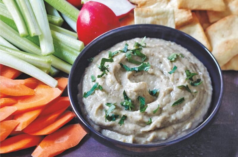 Giada Roasted Eggplant and Almond Dip