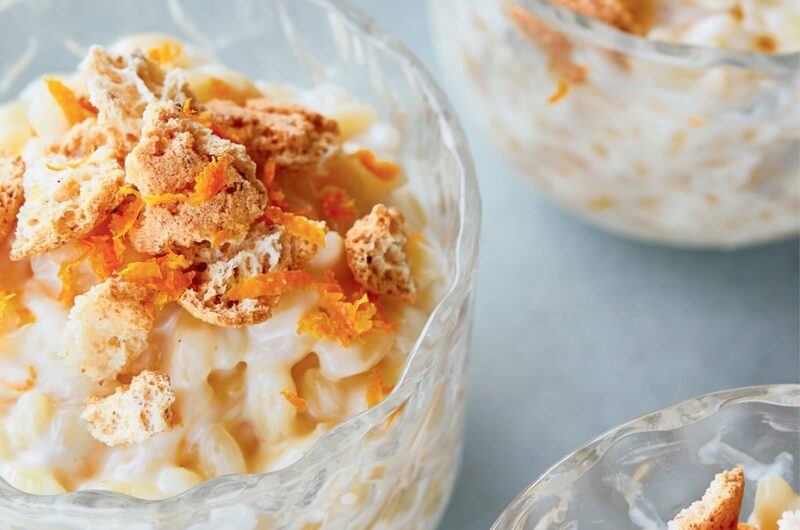 Giada white chocolate orzo pudding