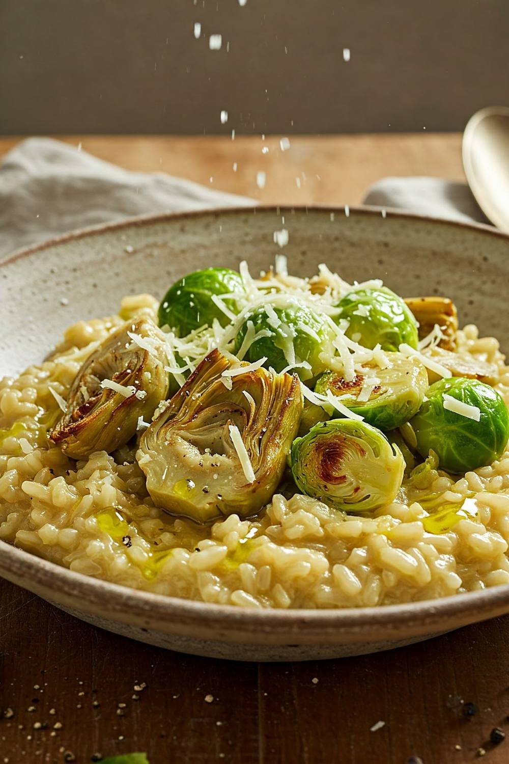 Giada Artichoke And Brussels Sprout Brown Rice Risotto