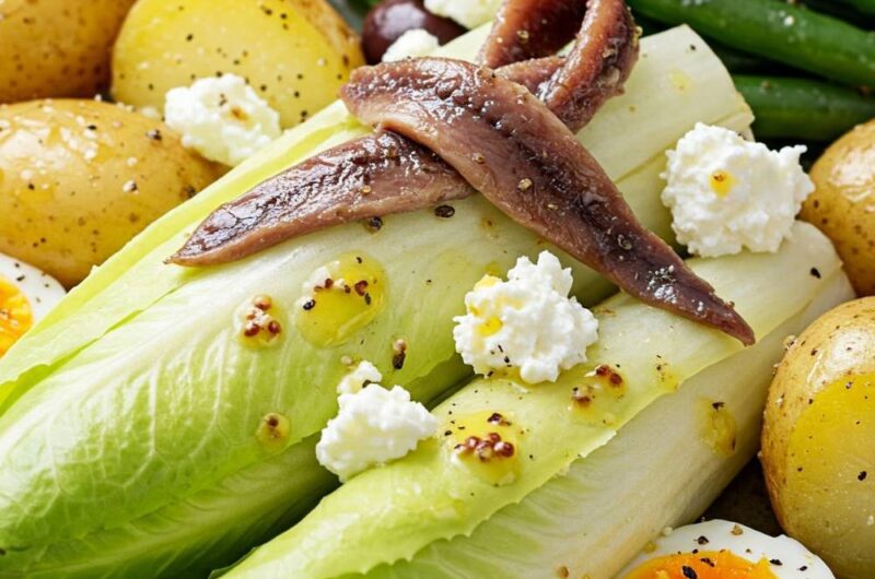 Giada tangy escarole “niçoise” salad