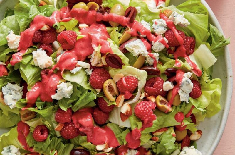 Giada escarole and olive salad with raspberry dressing