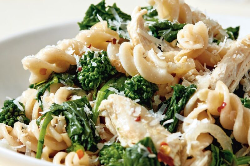 Giada fusilli with chicken and broccoli rabe
